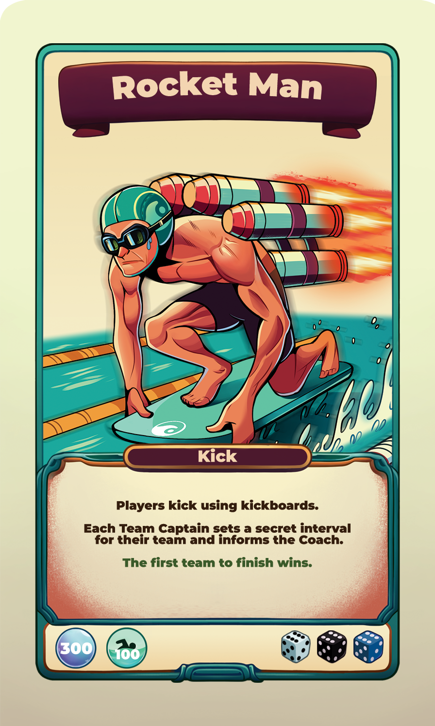 Rocket Man challenge card